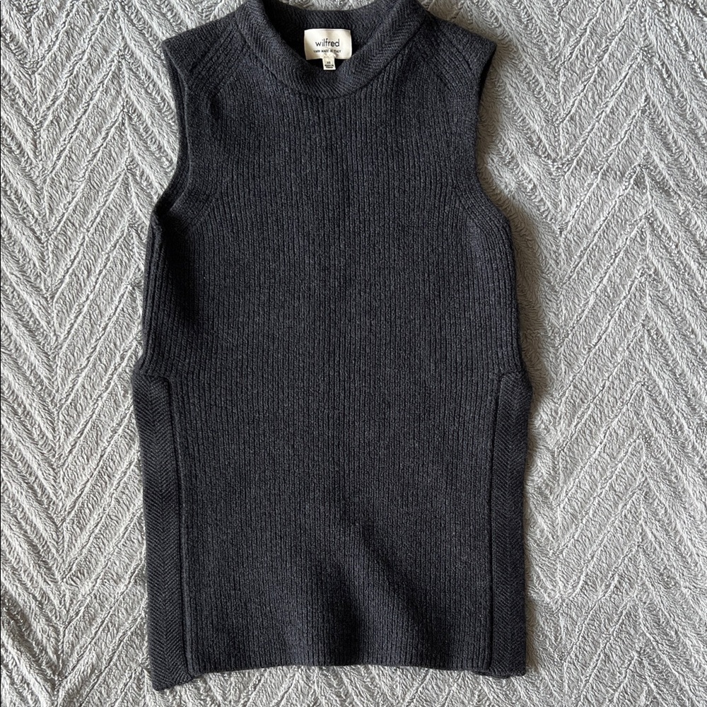 Wilfred Dark Gray Sleeveless Sweater